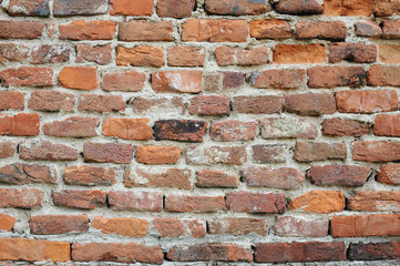 Background of the old red brick