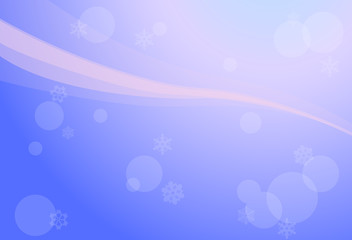 Christmas background with snowflakes, lines. Vector illustration