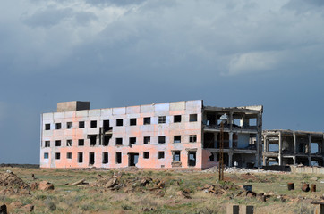 Abandoned Soviet military base in Central Asia
