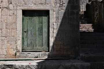 Fototapeta na wymiar Vintage Stone House Door