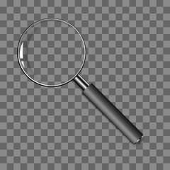 Magnifying glass vector.