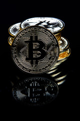 bitcoin coins group isolated