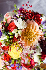 Big wedding bouquet