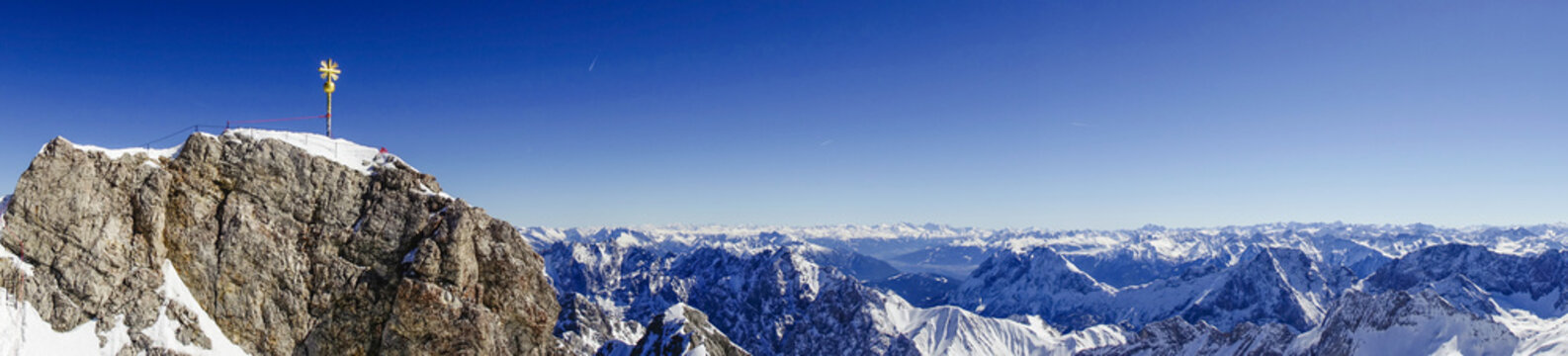View from the Zugspitze, Germany, Bavaria