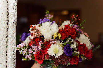 Big wedding bouquet