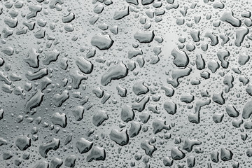 drops of water on the surface. Abstract photo as background.