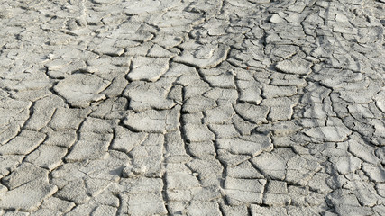 Deserti di argilla arido e secco