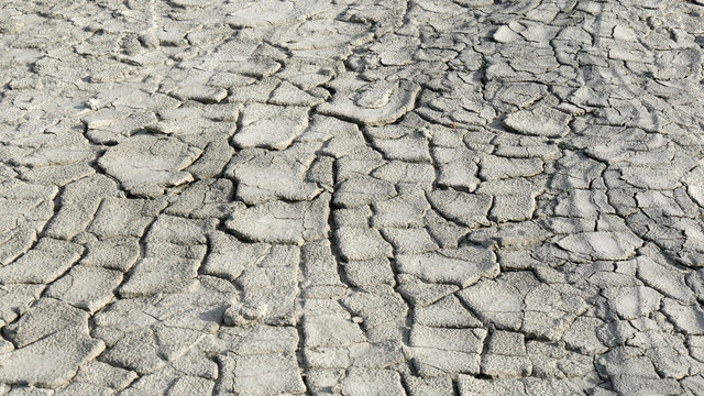Deserti di argilla arido e secco