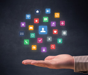 Hand holding applications