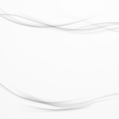 Mild grey gradient smoke air swoosh wave lines background