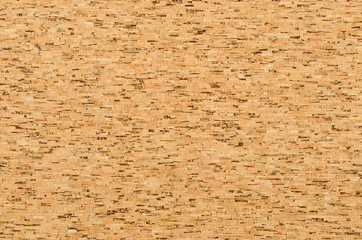 Cork sheet surface with parallel layers, comprised of multilayered cork oak, Quercus suber....