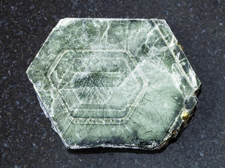 raw Phlogopite stone on dark background