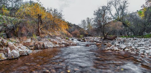 autumn mountain river