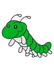 raupe schnecke kriechen schlange süß niedlich comic cartoon