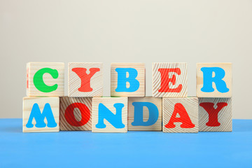 cubes with the inscription 