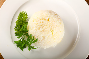 Steamed rice