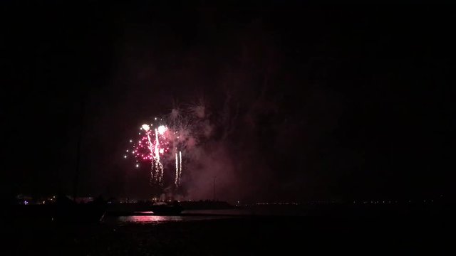 Fireworks of St Paio of Torreira a celebration that happens every year on september at Torreira - Aveiro, Portugal.