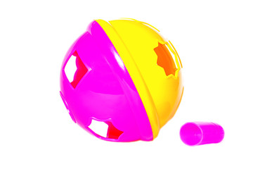 bright toy on white background