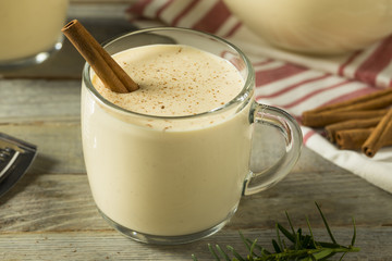 Boozy Warm Eggnog Punch