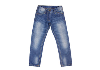 Children's jeans isolated
