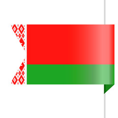 Belarus Flag Vector Bookmark Icon