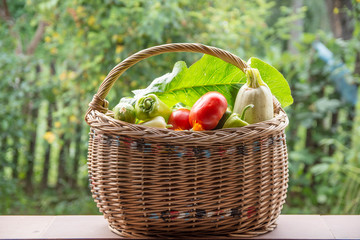 Vegetables in the basket