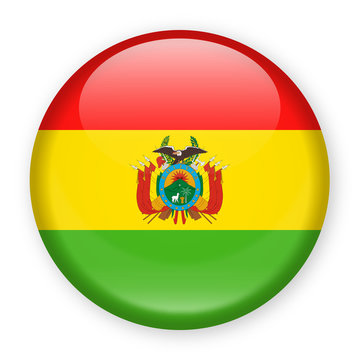 Bolivia Flag Vector Round Icon