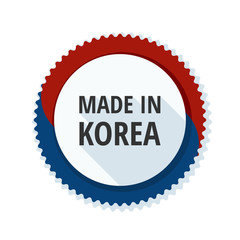 Made in Korea label illustration