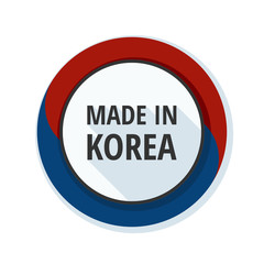 Made in Korea label illustration