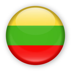 Lithuania Flag Vector Round Icon