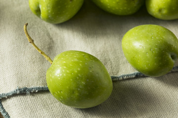 Raw Green Organic Fresh Olives