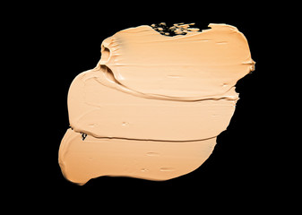 Makeup foundation blur cream white isolated background