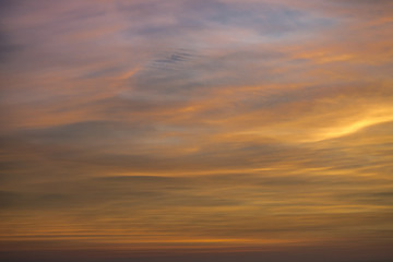 Orange Clouds and Sky Background