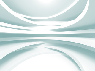 Abstract Modern White Architecture Background