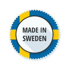 Made in Sweden label illustration