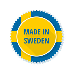 Made in Sweden label illustration