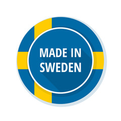 Made in Sweden label illustration