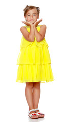 Portrait of a beautiful little girl