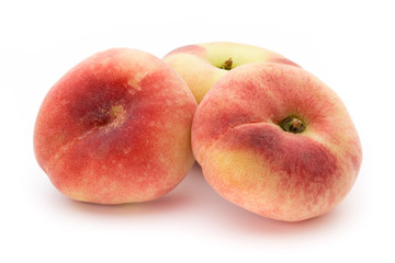 Peach. Fruit with isolated on white background.
