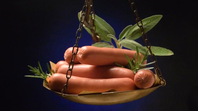 W&uuml;rstel Vienna sausage Wiener W&uuml;rstchen Saucisse de Vienne Сосиска Salchicha de video Viena 