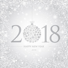 happy new year greeting card vector illustration