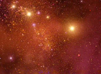 Space stars background illustration