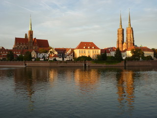 Obraz premium Panorama of the historic part of the old town 
