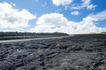 Daniel K Inouye Highway of the island of Hawaii (Saddle Road) 