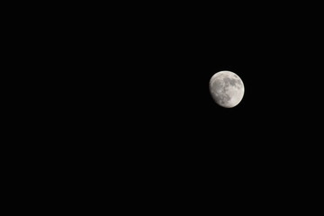 beautiful moon in dark background