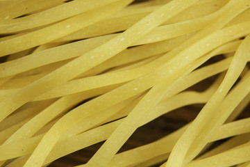 Close of yellow pasta