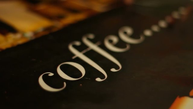 On Inscription The Coffee Pour Out Coffee Beans