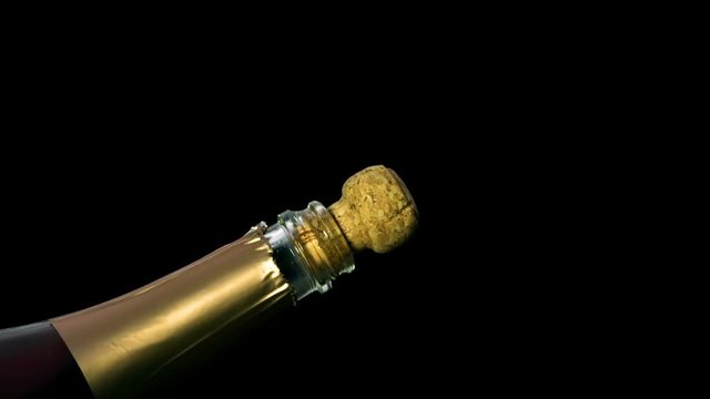 Rose Champagne Cork Popping Super Slow Motion 2000fps