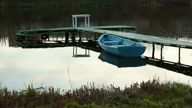 Boad on a lake