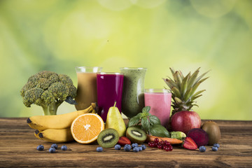 Healthy diet, protein shakes, sport and fitness 